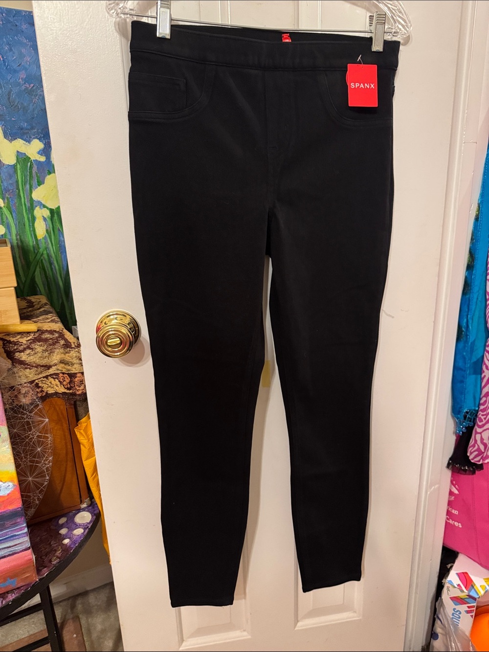 New SPANX Women's Black Slim Jeggings - Sleek Stretch Ankle